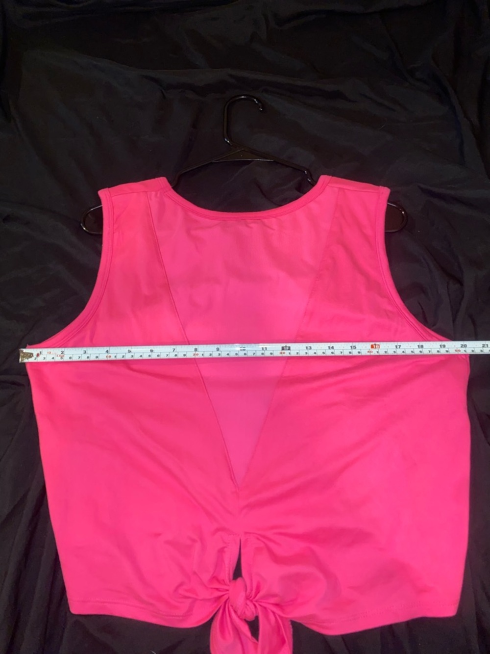 Juicy Couture Bright Pink Tie-Front Sport Tank - Picture 9 of 9